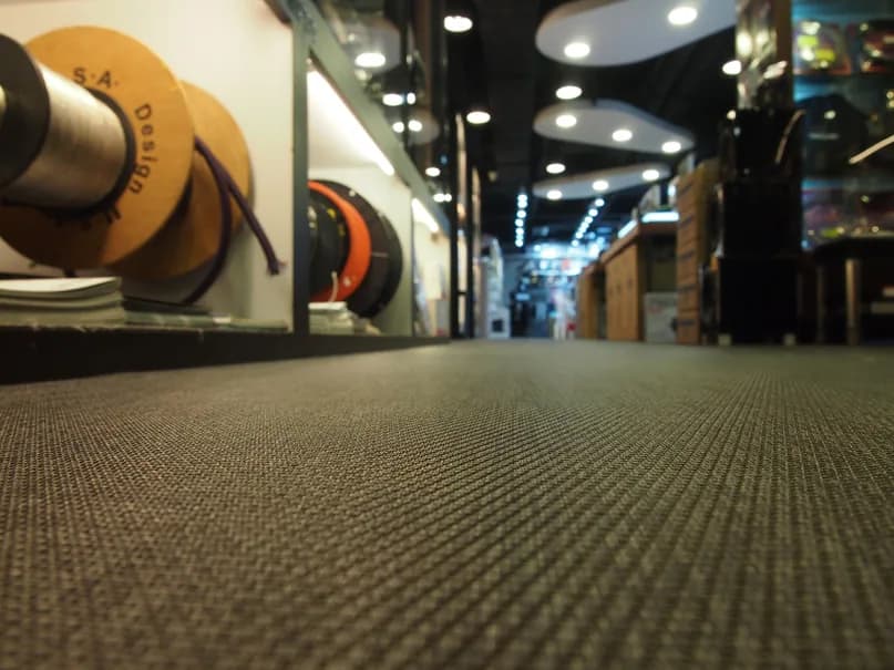 Retail — woven vinyl surfaces in use